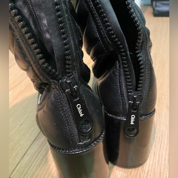 Chloé embossed leather boots. (Tall boots) SOLD - Picture 6 of 8